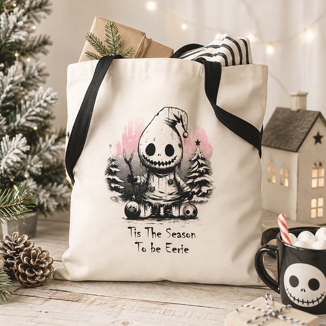 Tote Bag Joyeux Noël Fantôme Gothique Époïfrant (Créateur téléchargé)