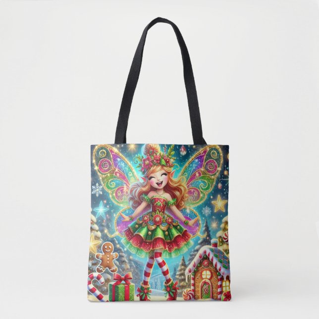 Tote Bag Joyeux Noël Joyeux Fairy Magic (Devant)