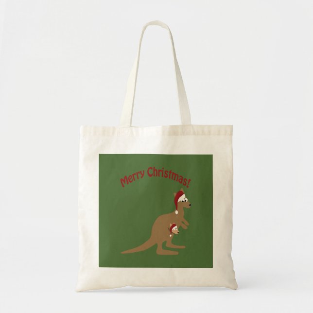 Tote Bag Joyeux Noël Kangaroos (Devant)