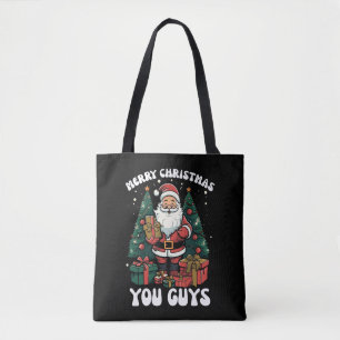 Tote Bag Joyeux Noël les gars père Noël