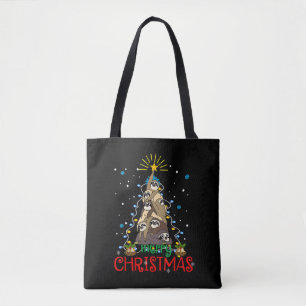 Tote Bag Joyeux Noël mignon Snowman toile imprimée