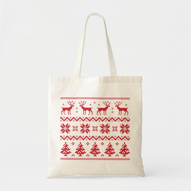 Tote Bag Joyeux Noël motif 4 (Devant)
