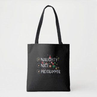 Tote Bag Joyeux Noël | Naughty Nice Programmer