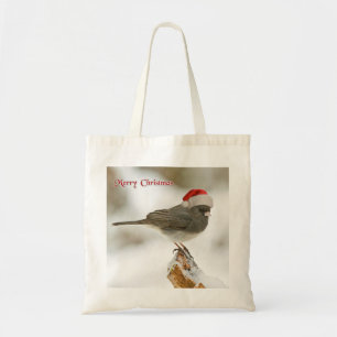 Tote Bag Joyeux Noël Oiseau de Noël personnalisé Santa Hat