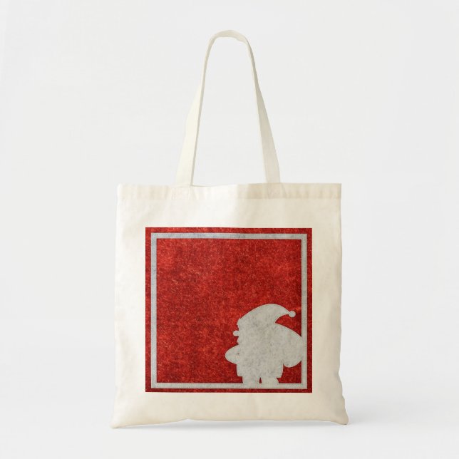 Tote Bag Joyeux Noël personnalisé Père Noël (Devant)