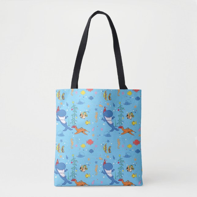 Tote Bag Joyeux Noël Shark (Devant)