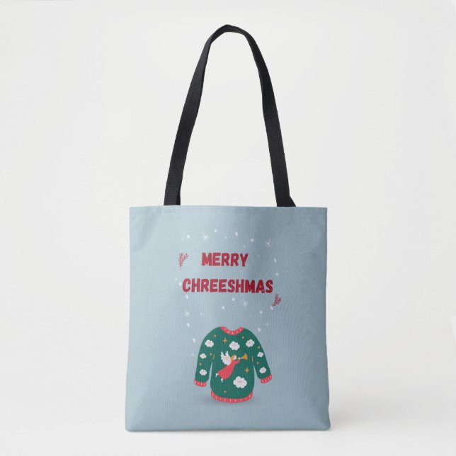 Tote Bag Joyeux Noël Vilain Sweat Angel (Devant)