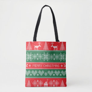 Tote Bag Joyeux Noël : vintage motif festif.