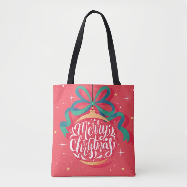 Tote Bag Joyeux Noël Whimsical | Noël (Devant)