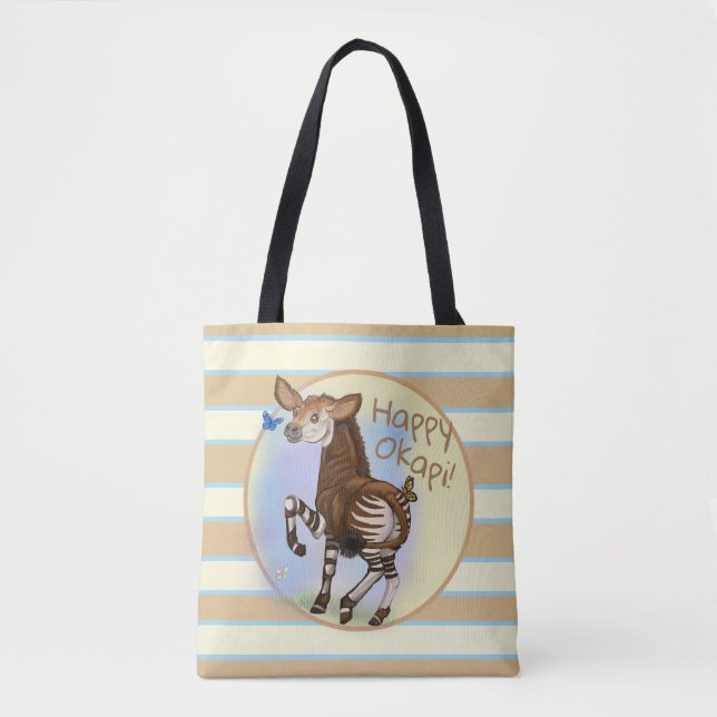 Tote Bag Joyeux Okapi ! (Devant)