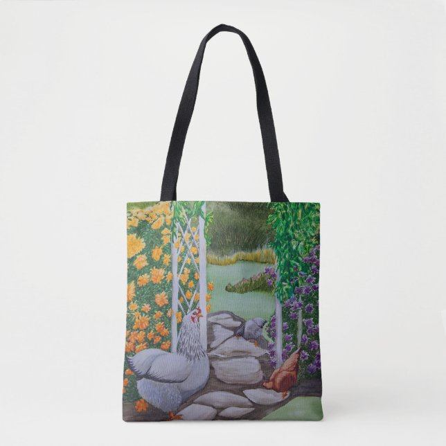 Tote Bag Joyeux Parc du poulet (Devant)