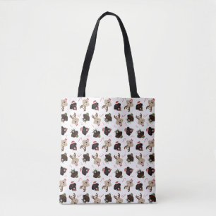 Tote Bag Joyeux Pawlidays Labrador Retriever Dogs