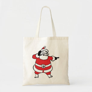 Tote Bag Joyeux Père Noël appelant les rennes à Noël