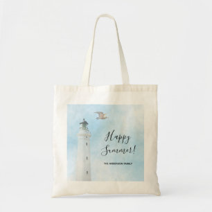 Tote Bag Joyeux phare d'été mer marine océanique