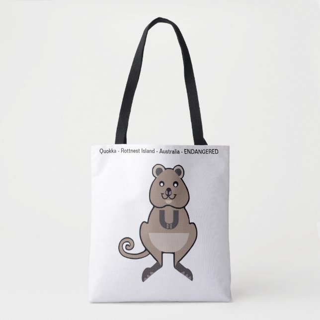 Tote Bag Joyeux QUOKKA - Australie - Nature - (Devant)