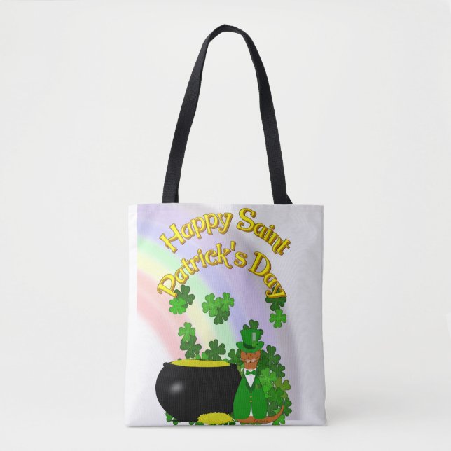 Tote Bag "Joyeux Saint Patrick’s Day Oliver." (Devant)