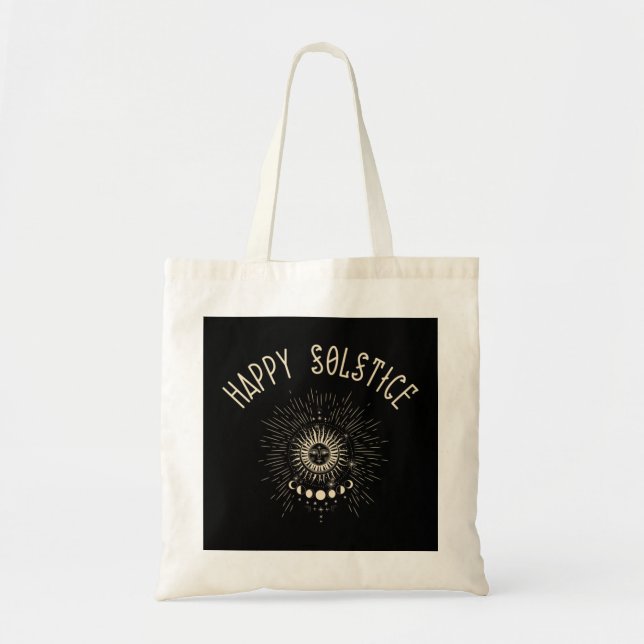 Tote Bag Joyeux Solstice Hiver Soleil Vacances Christ Céles (Devant)