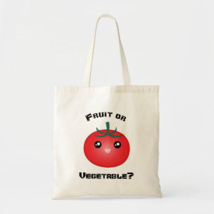 Tote Bag Joyeux sourire Tomate Fruit Vegetable Kawaii