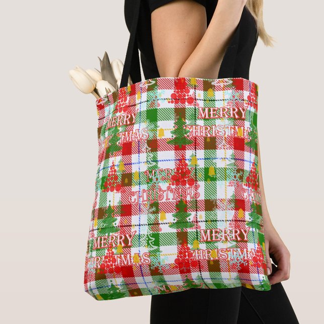 Tote Bag Joyeux tatan décoratif de Noël (Créateur téléchargé)
