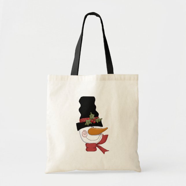 Tote Bag Joyeux tee-shirts et cadeaux Snowman (Devant)