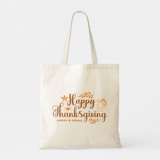 Tote Bag Joyeux Thanksgiving (Dos)