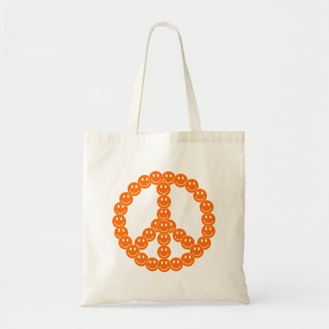 Tote Bag Joyeux visage paix (Devant)