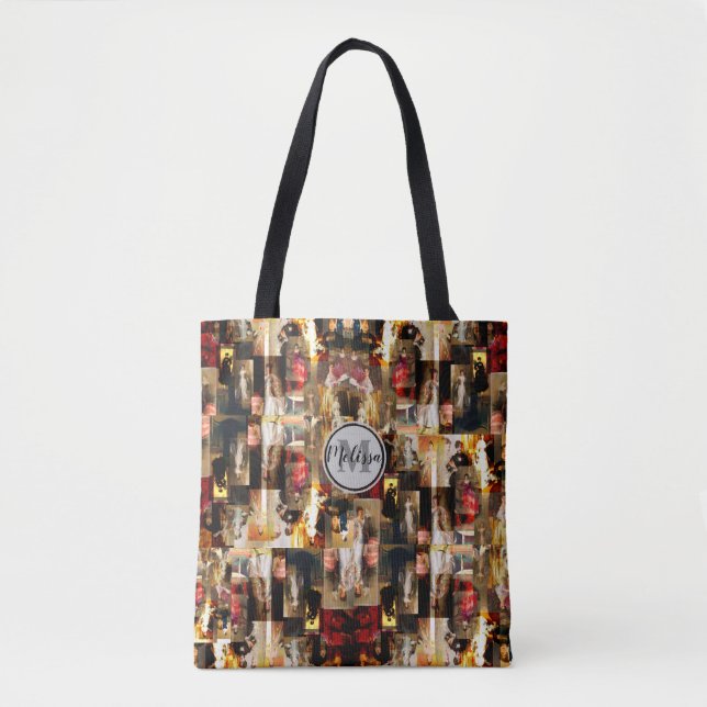 Tote Bag JS Sargent Famous Portraits Collage Monogramme (Devant)