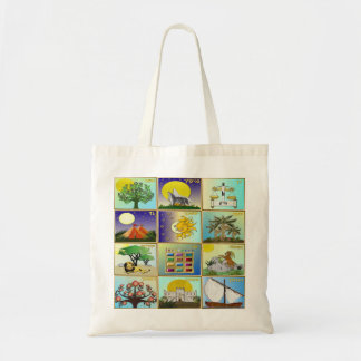 Tote Bag Judaïque 12 Tribus D'Israël Art Imprimer