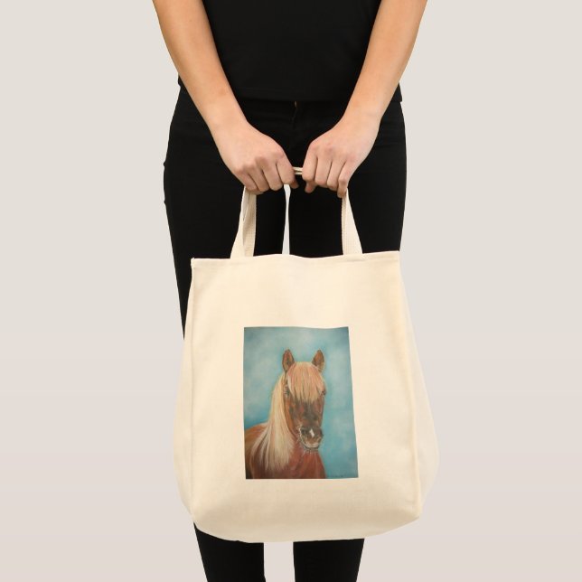 Tote Bag jument de châtaigne avec cheval équin de crinière  (Devant (produit))