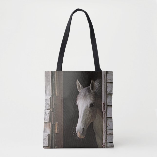 Tote Bag Jument grise  (Devant)
