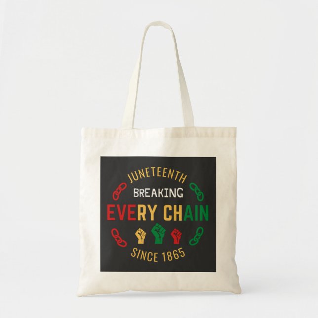 Tote Bag Juneteenth Briser Chaque Chaîne   (Devant)