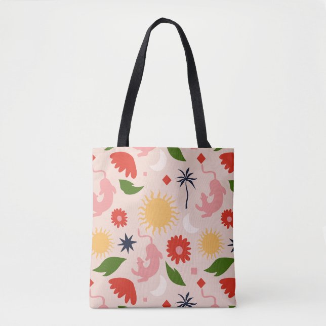 Tote Bag Jungle céleste (Devant)