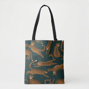Tote Bag Jungle léopard : Vintage Poster de animal.