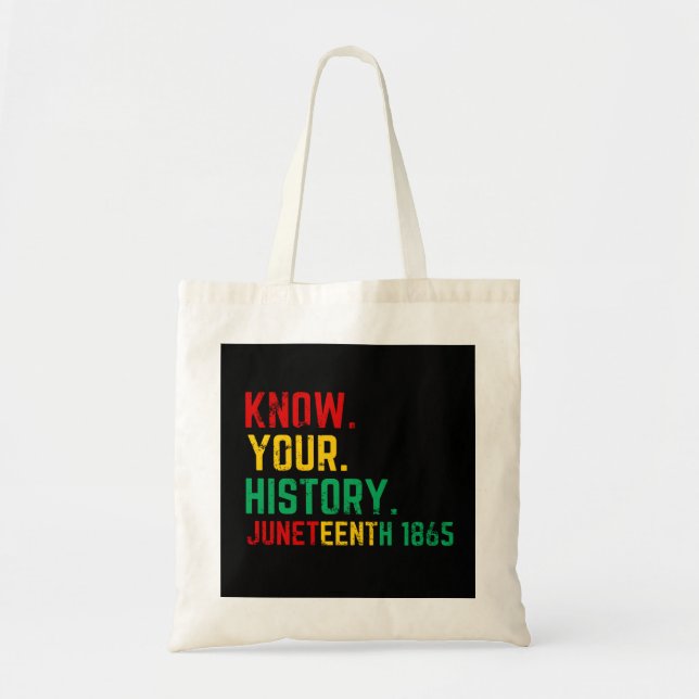 Tote Bag Juntreizième Connaissez votre histoire (Devant)