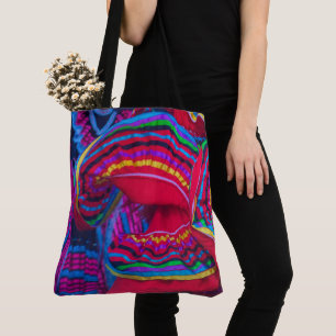 Tote Bag Jupes de danse folklorique à motif coloré du Mexiq