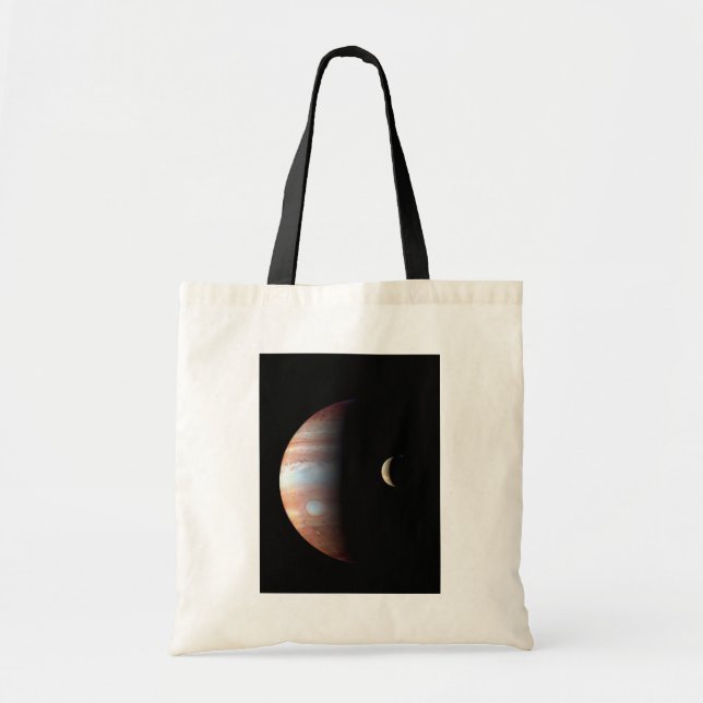 Tote Bag Jupiter Géant Gaz Planète & Io Galilée Lune (Devant)