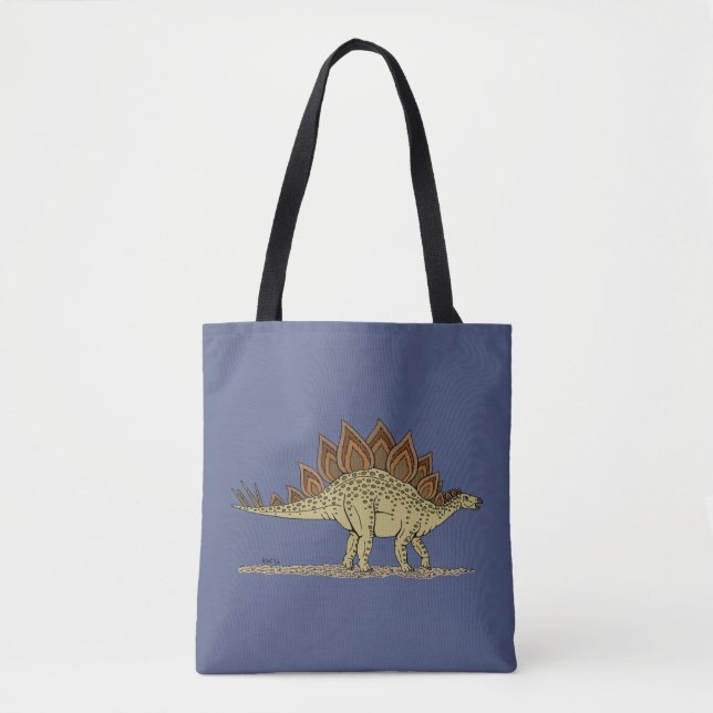 Tote Bag Jurassique Dinosaure Stegosaurus (Devant)