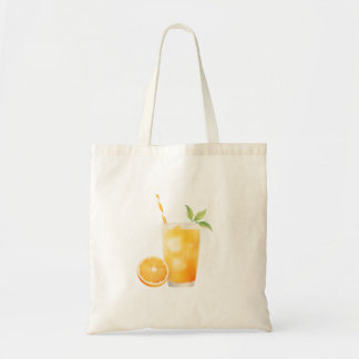 Tote Bag Jus d'orange à l'aquarelle