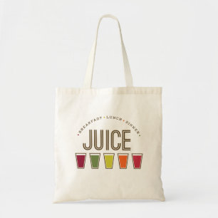 Tote Bag Jus - petit déjeuner, déjeuner et dîner. Eco