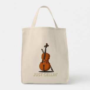 Tote Bag Juste Cellin Cello Gag Nouveauté