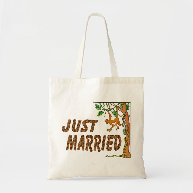 Tote Bag Juste fièvre de jungle mariée (Devant)