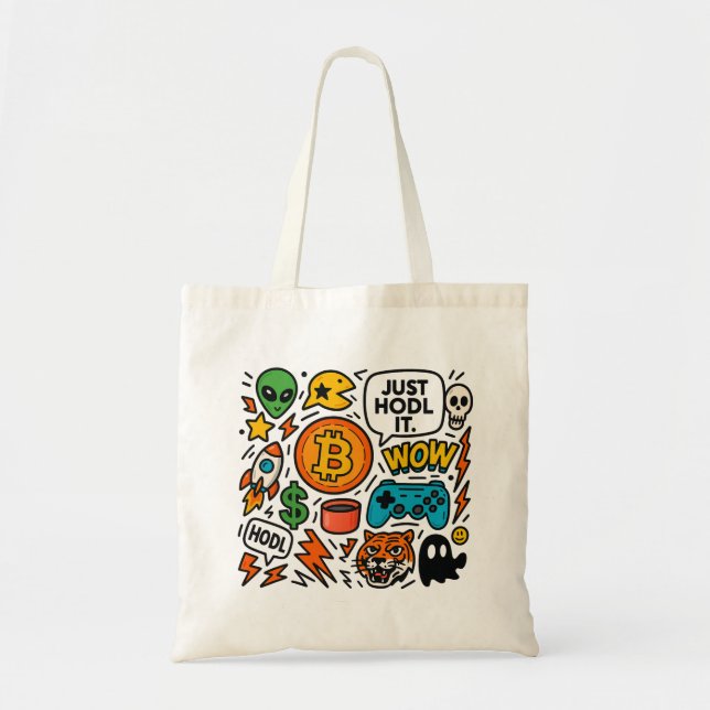 Tote Bag Juste Hodl Ça (Devant)