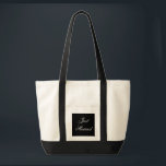 Tote Bag Juste marié Fourre-tout<br><div class="desc">Jumbo fourre-tout montré en naturel/noir. Texte : Juste Marié. Customisez cet objet ou achetez tel quel. com.</div>