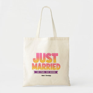 Tote Bag Juste Marié Jusqu'À Présent Si Bien Drôle Couple M