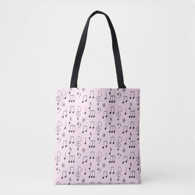 Tote Bag Juste Noté rose (Devant)