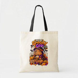 Tote Bag Juste un capy spooky vivant ma meilleure vie Migno