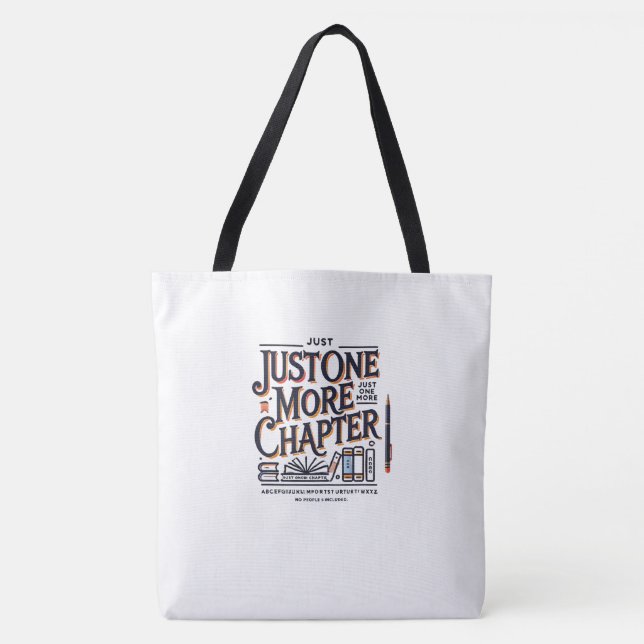 Tote Bag Juste un chapitre de plus - Book Lover’s Shoulder  (Devant)