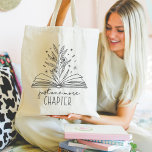 Tote Bag Juste Un Chapitre De Plus Fleurissant Livre Floral<br><div class="desc">Ce magnifique design pour les amateurs de livres, les vers de livres, les auteurs, les écrivains, les amis des clubs de lecture ou les lecteurs avide présente une illustration dessinée d'un livre ouvert à couverture rigide avec fleurs, feuilles et étoiles fleurissant de la colonne vertébrale. L'expression "juste un chapitre de...</div>