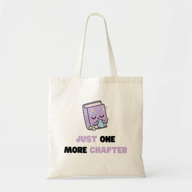 Tote Bag Juste un chapitre de plus Livre vectoriel drôle et (Devant)