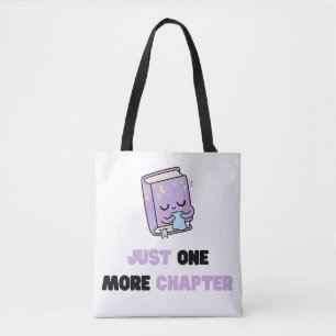 Tote Bag Juste un chapitre de plus Livre vectoriel drôle et
